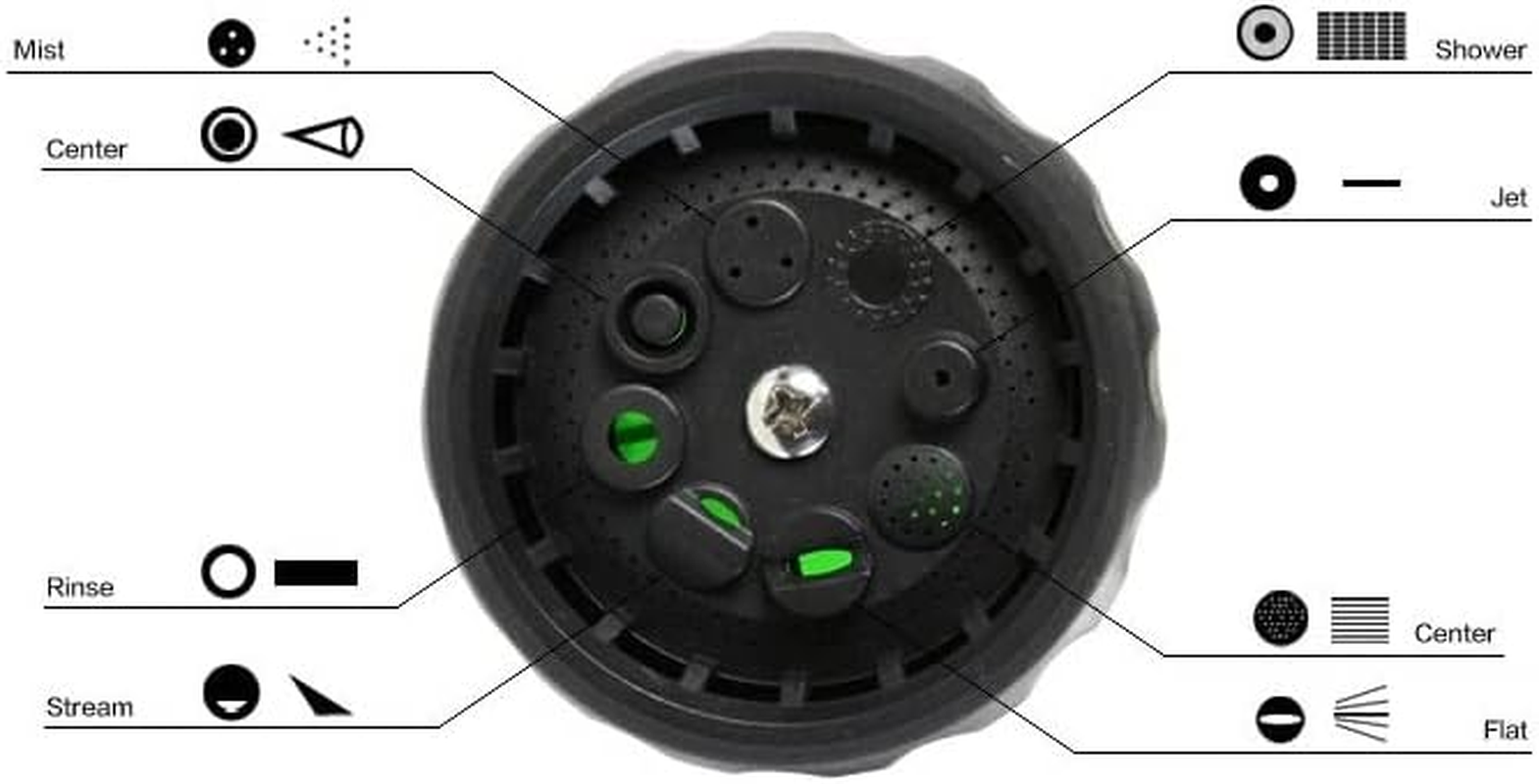 Garden Hose Nozzle Car Wash Foam Gun with Soap Dispenser Bottle Car Washing Watering Plants Pet Washing Sprayer image number 3