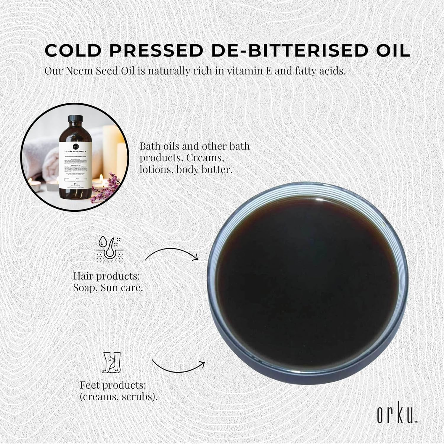 500Ml Neem Seed Oil - Pure Virgin Cold Pressed Azadirachtin Indica image number 3