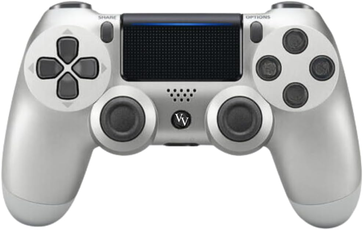 Venture Verse Wireless Controller Made for Ps4,Wireless Remote Control Compatible with Playstation 4/Slim/Pro,With Double Shock/Audio/Six-Axis Motion Sensor(Silver) image number 5