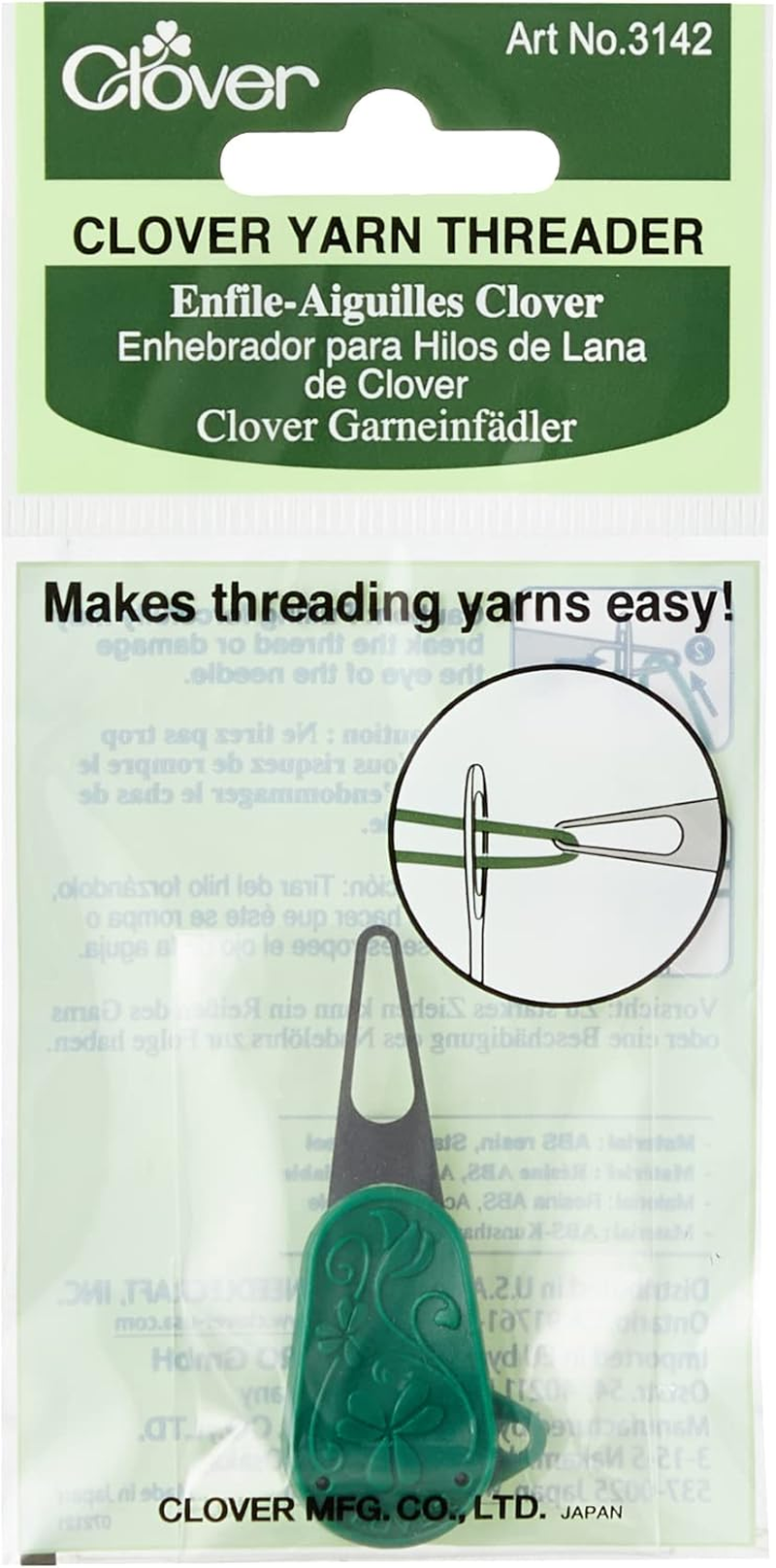 Clover Yarn Threader, Green (3142) image number 2