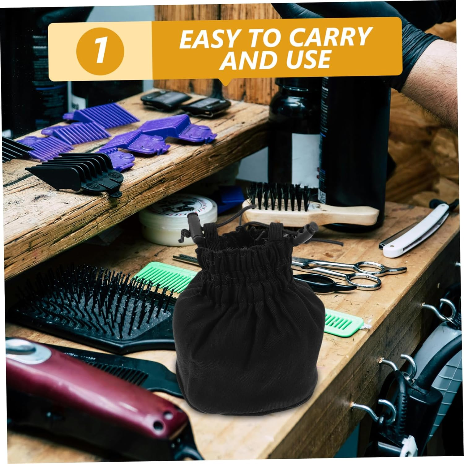 Gogogmee Foldable Canvas Hair Dryer Diffuser Cover Portable Hair Blower Attachment Mesh Design