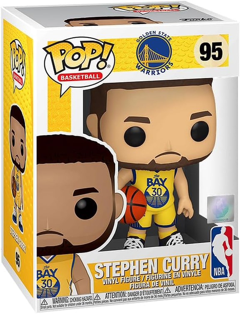 Pop Sports: Stephen Curry Golden State Warriors the Bay NBA Basketball Vinyl Figure Bundle with Compatible Funko Box Protector, EC51015 image number 4