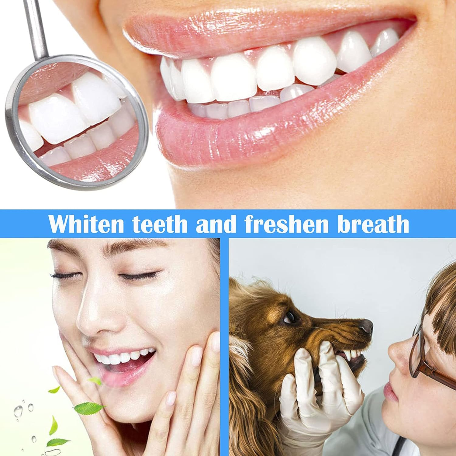 YSCARE Dental Care Kit for Pet Tartar Plaque Remover Dog Tooth Cleaner Dental Care Tooth Cleaning Kit for Cat 2Pcs Set