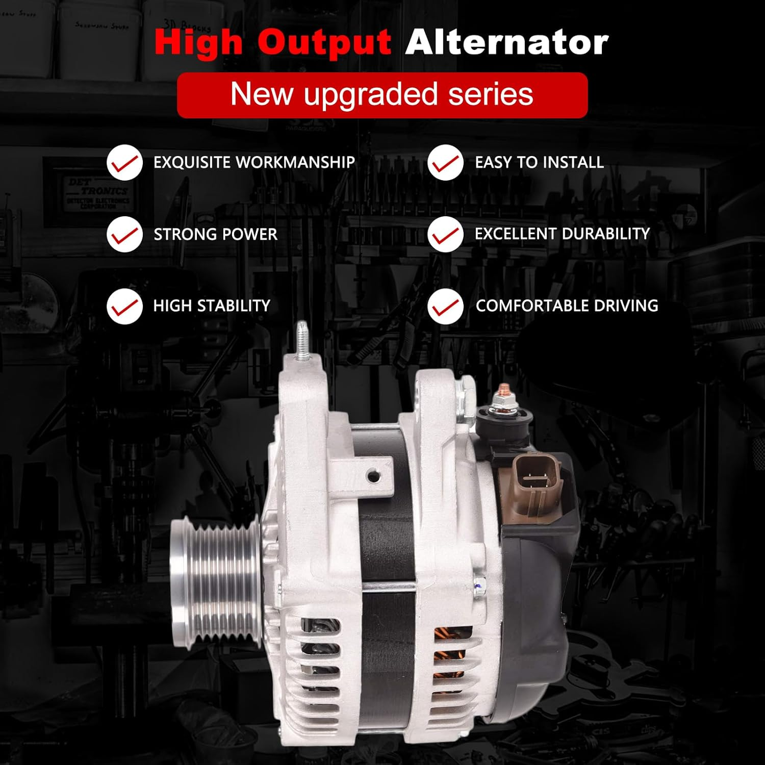 12V 150A Alternator Compatible with TOYOTA LEXUS GS300/GS350 3.0/3.5L IS250/IS350 2.5/3.5L 2006-08 ; Compatible with TOYOTA LEXUS IS250/IS350 2.5L/3.5L 2006-08