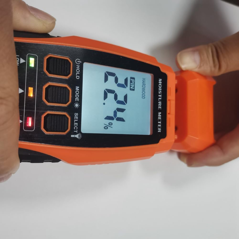 Gyorwst 2 in 1 Moisture Meter, Drywall Mold Detector for Mold Self-Testing Moisture Sensor for Firewood image number 4