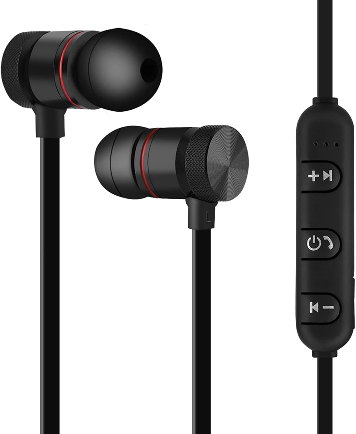 Wireless Bluetooth Sports Headphones with Built-In Magnets and Multi-Pairing V4.1 Technology for Long Standby and Talk Times on a Single Full Charge (2 Colours Optional) (Black) image number 6