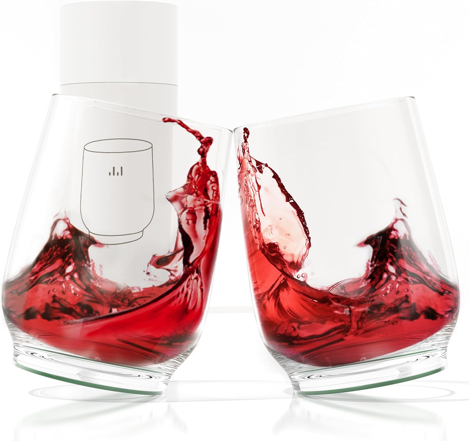 Live Levore Unbreakable Tritan Plastic Wine Glasses (Set of 2), 15Oz Shatterproof Stemless Wine Tumblers for Red & White Wine, Cocktails, Juice, Ideal for Gifts, Beach, Parties, and Home Use (Purple)
