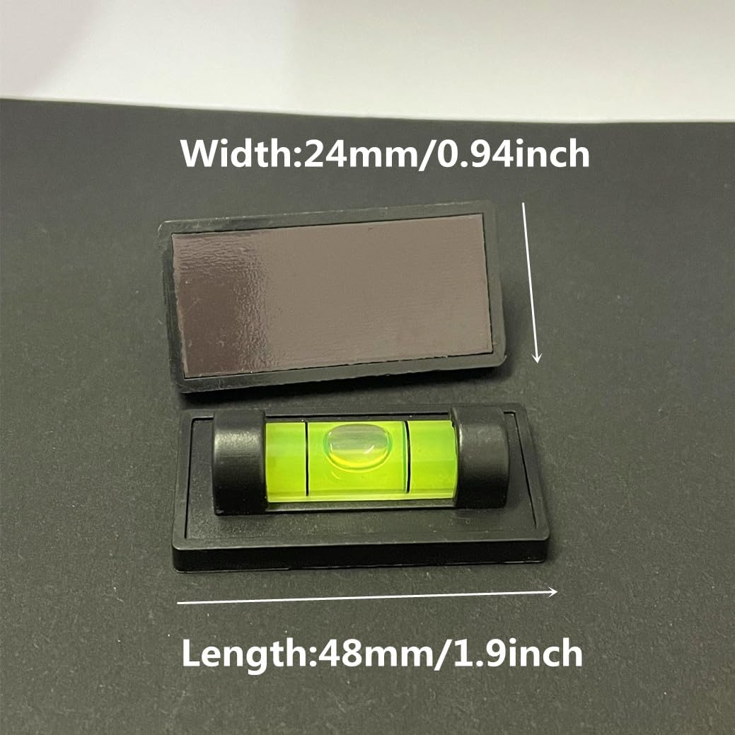 4Pcs Magnetic Bubble Spirit Level RV Standard Levels Magnet RV Levelers Tool for RV Camper, Travel Trailer, Motorhome, Tripod, Turntable, Phonograph (Set-A)