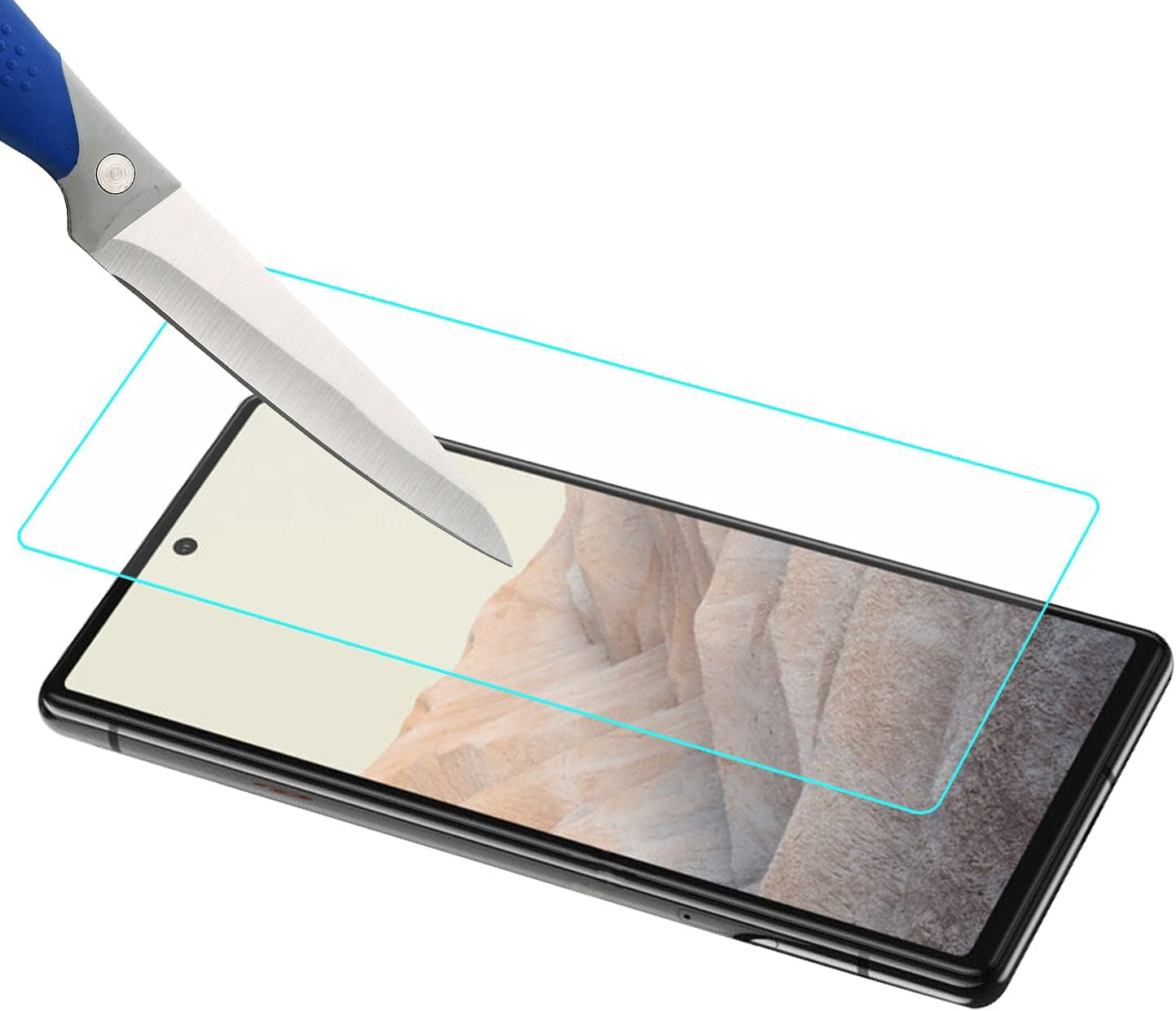 Mr.Shield [3-Pack]- Designed for Google Pixel 6 [Tempered Glass] [Japan Glass with 9H Hardness] Screen Protector with Lifetime Replacement image number 1