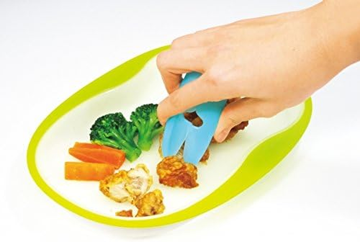 Combi Baby Label Food Cutter for Cutting Meat around 7 Months and up Target Label Lemon - Label Blue image number 6