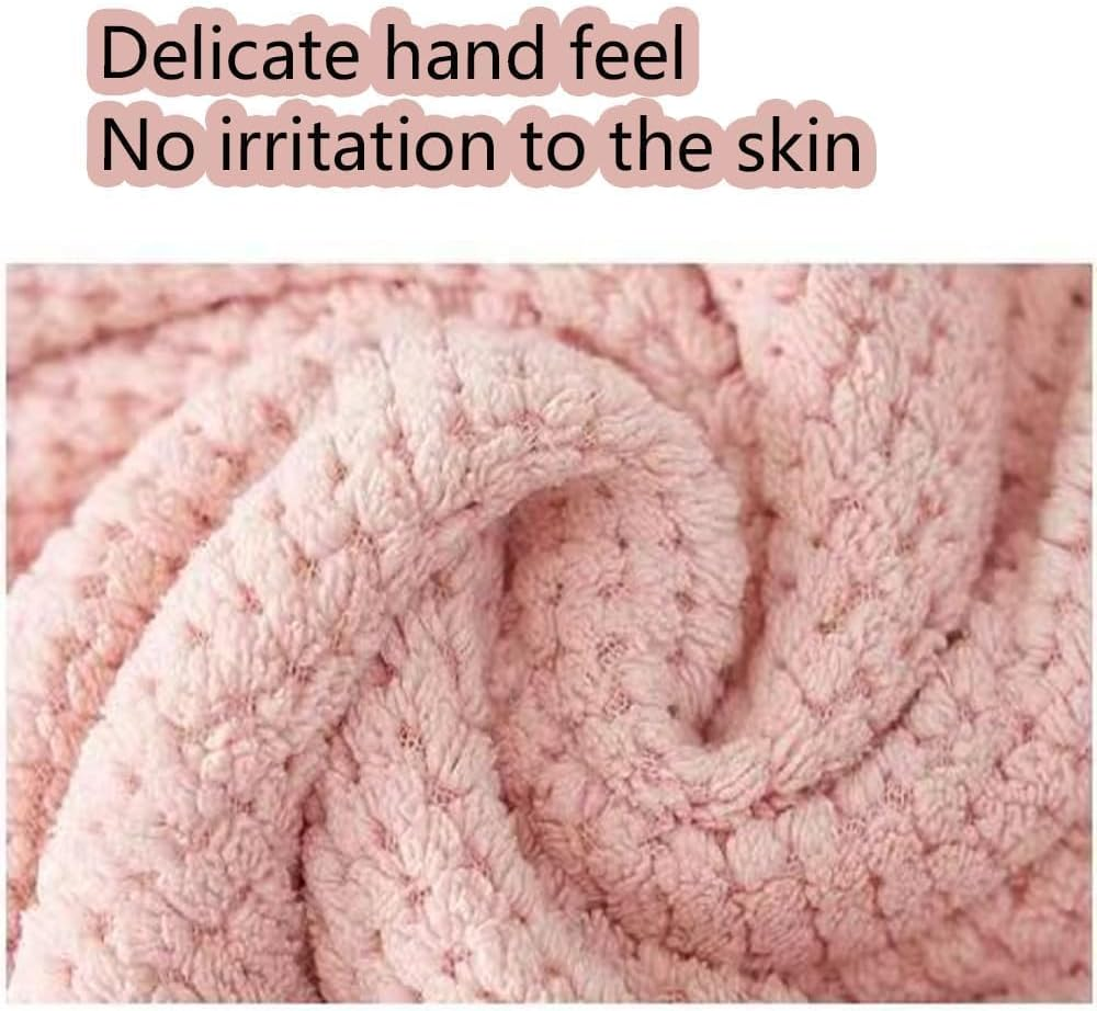 2 Pack Large Microfiber Hair Towel,Hairs Wraps for Women Wet,Fast Drying Turban,Super Absorbent Drying Towel with Elastic Strap anti Frizz Head Towels Wrap for Curly