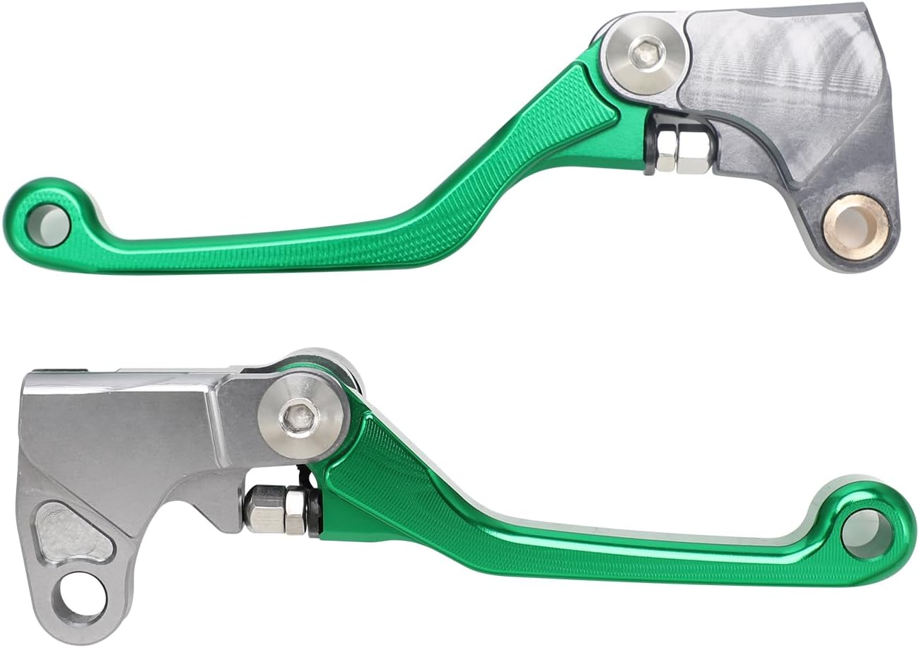 KLX110 KLX 110 Brake Clutch Lever for KLX110L 2010-2024 Dirt Pit Bike,Cnc Foldable Pivot,Collision Rebound,Green image number 3