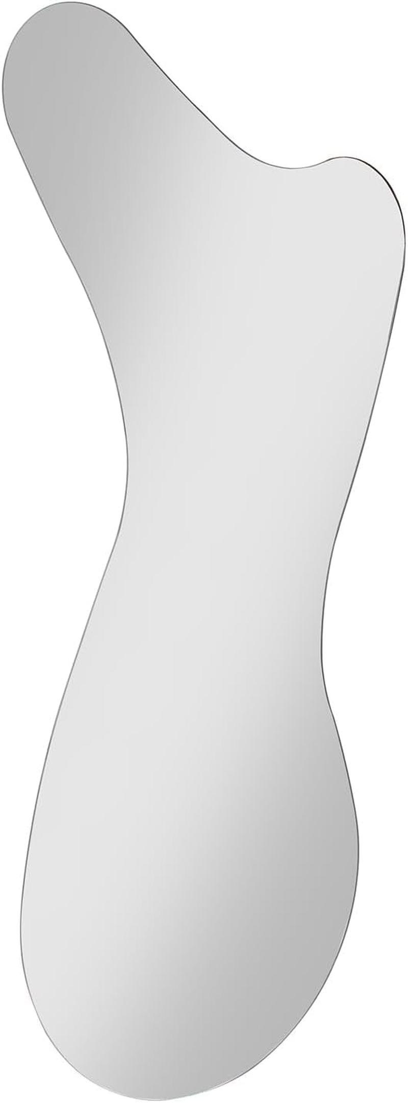 BST FURNH Whale Mirror 44X21 Inch Irregular Wall Mirror,Frameless Wall Mirror,Bedroom Living Room Bathroom Wall Mirror,Irregular Mirror