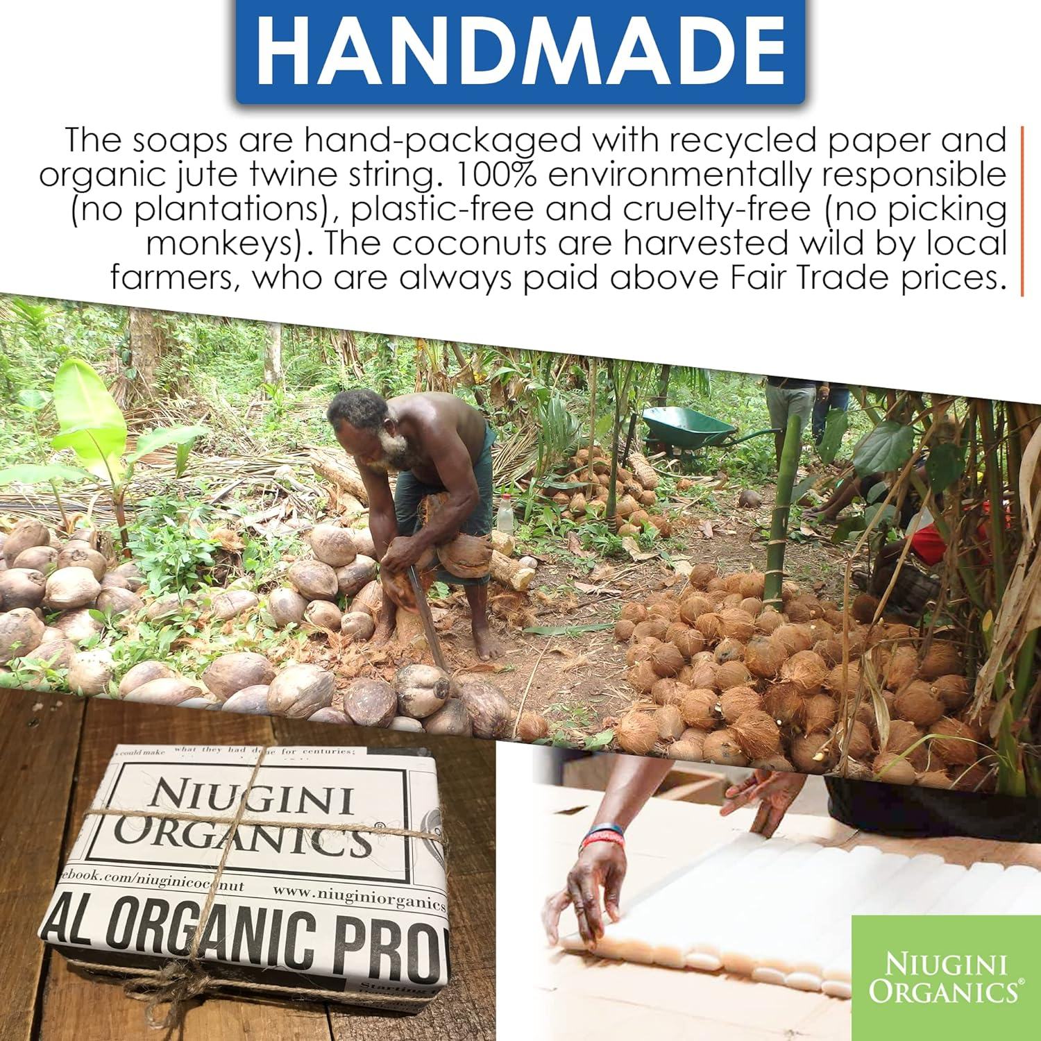 Certified Organic Coconut Oil Pure Unscented Soap 100 G, 100 G image number 2