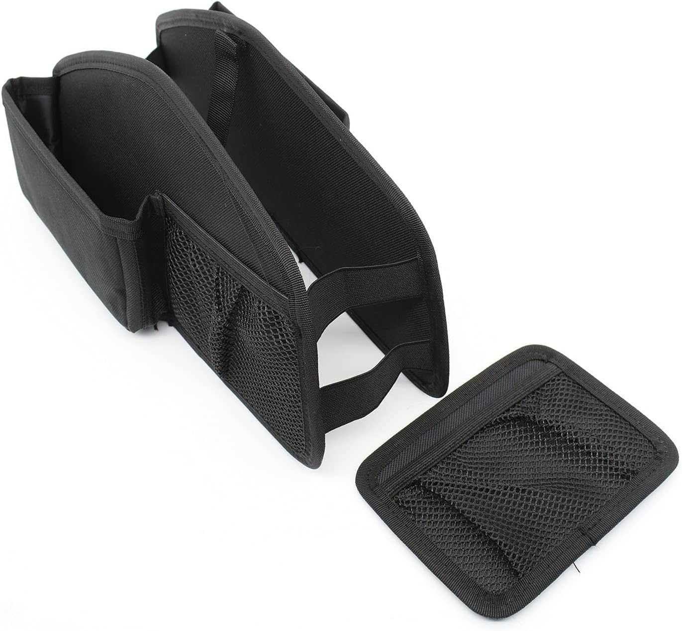 AUTOXBERT Center Console Organizer Bag for 2019-2022 Suzuki Jimny JB43 JB64 JB74 at Models Gear Shift Mesh Storage Pockets image number 4