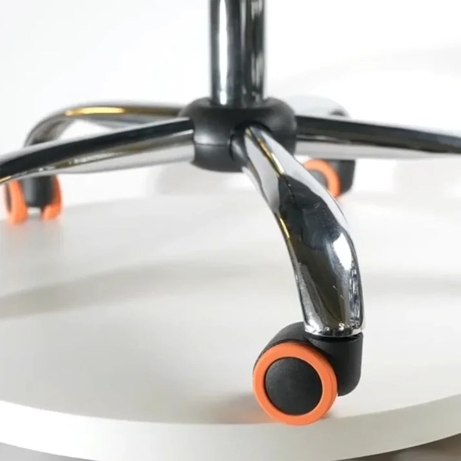 16Pcs Luggage Wheel Covers,Silicone Luggage Wheel Protector Covers for Most Spinner Suitcases or Office Chair Caster,Durable,Mute and Shock Absorption, Black+Orange image number 1