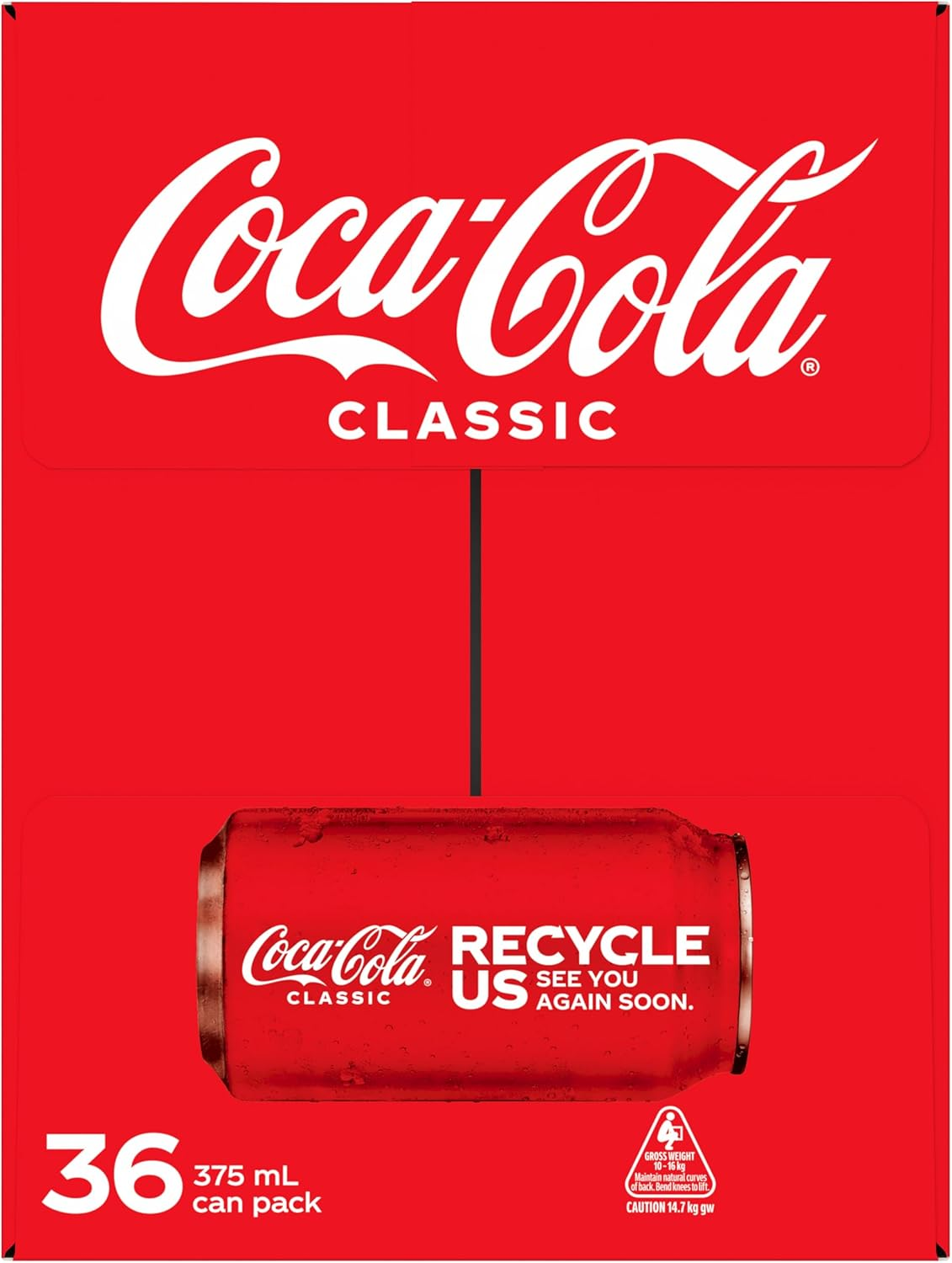 Coca-Cola Classic Soft Drink Multipack Cans 36 X 375Ml (Packaging May Vary) image number 4