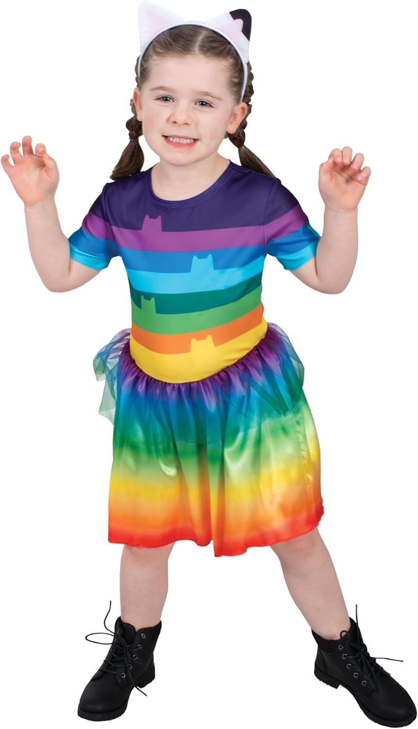 Gabby Rainbow Tutu Costume for Kids - Gabby'S Dollhouse - Small (3-5 Yrs) image number 1