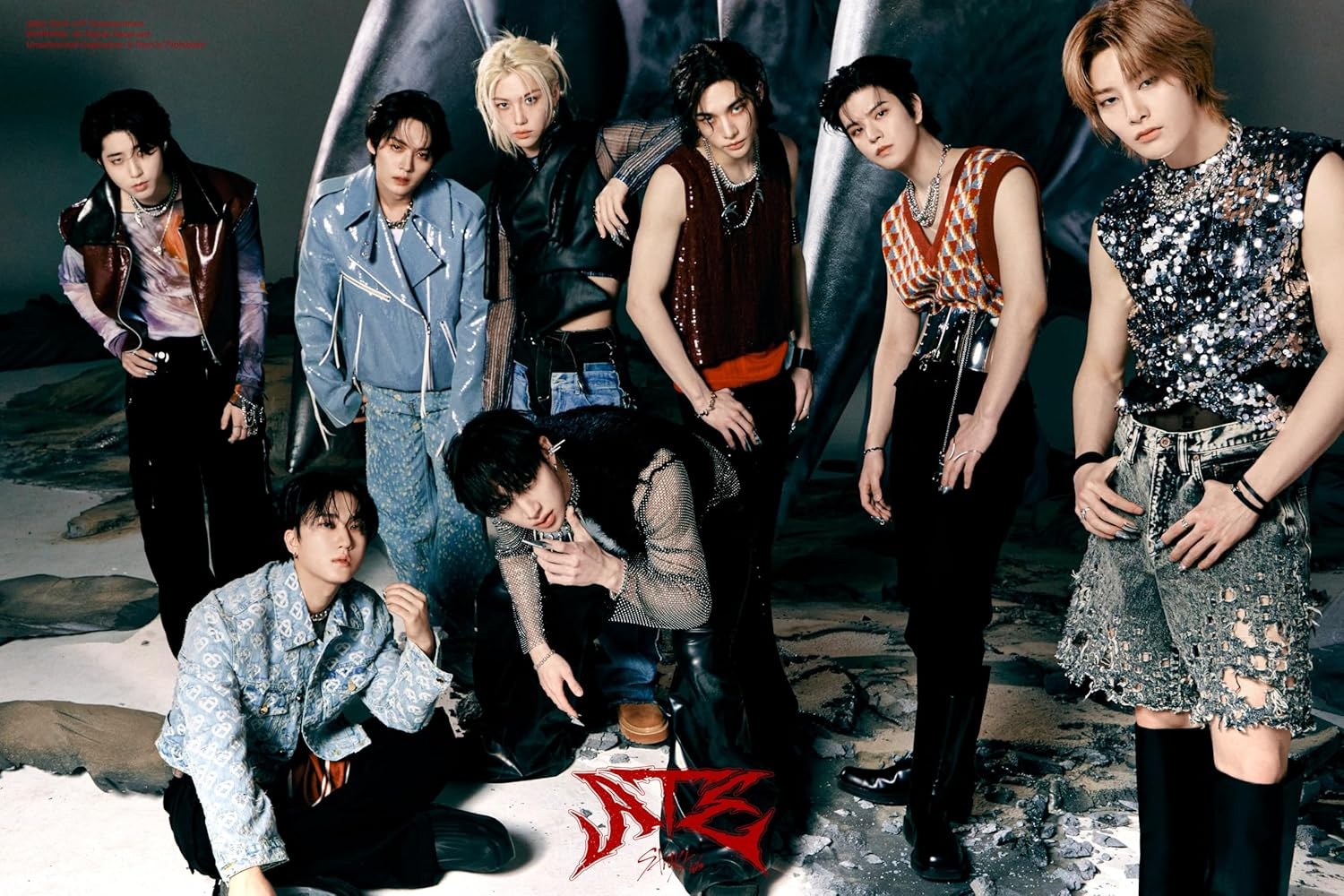 Stray Kids ATE 9Th Mini Album Limited ATE Version Cd+64P Photobook+1P Photocard+1Ea Monochrome Photo Ticket+1P Portrait Poster on Pack+1P Bitmap Mini Poster+1Ea Mini Newspaper+Tracking Sealed SKZ image number 3