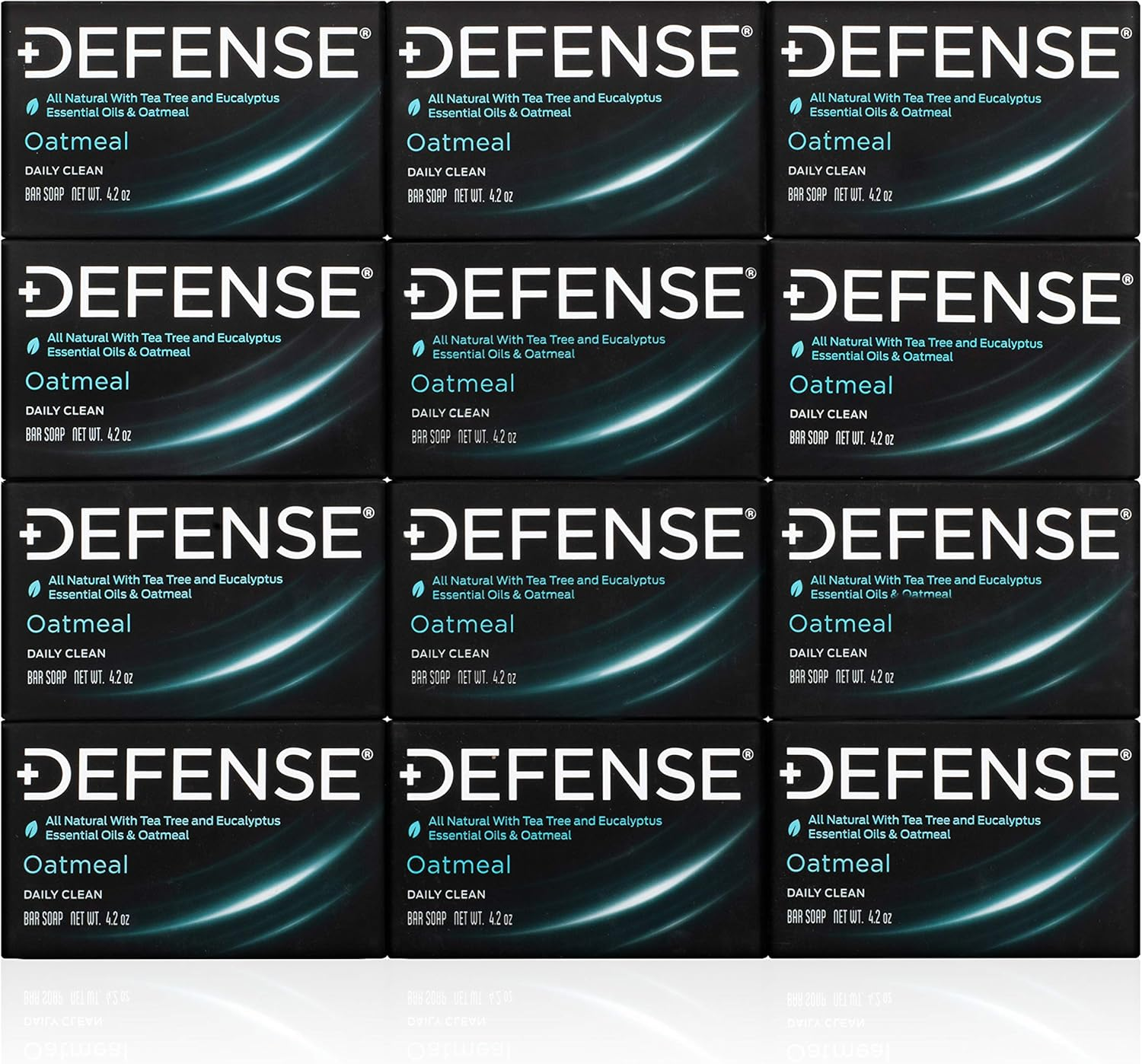 (Oatmeal) - Defence Soap, Oatmeal, 120Ml Bar (Pack of 12) - 100% Natural and Herbal Pharmaceutical Grade Tea Tree Oil image number 1