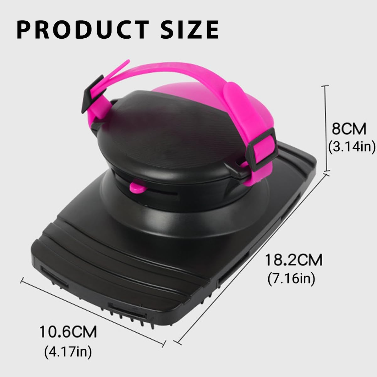 AIMALL Horse Bath Massage Brush with Water Spray Function 7.16X4.17X3.14In Grooming Tool for Equestrian Supplies Harness Cleaning Pet Washing Scrubber with Reservoir Strap image number 1