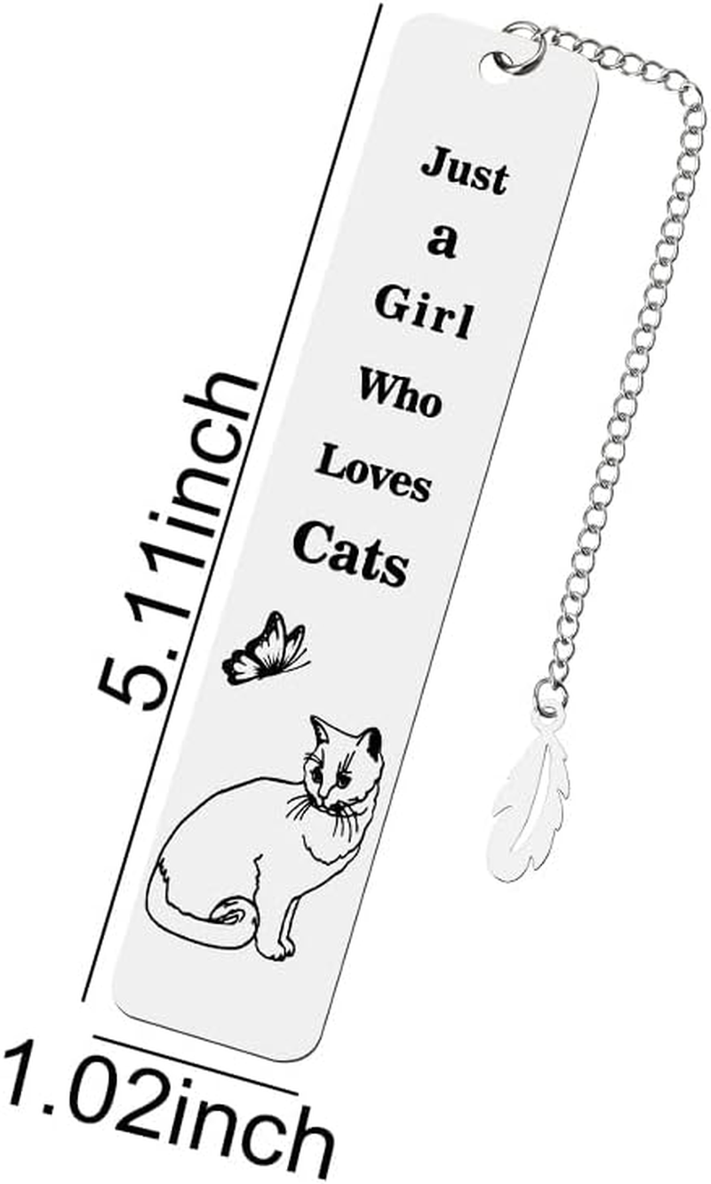 Cat Bookmarks for Book Lovers Women Birthday Gifts for Cat and Book Lover Gifts for Teen Girls Cat Book Markers for Reading Accessories Cat Gifts for Teenage Girls Reader Wedding Gifts for Cat Lover - Cat Bookmark image number 5