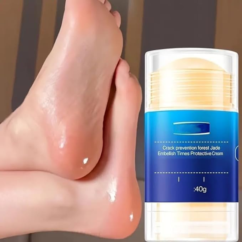 Anti-Cracking Cream, for Dry Cracked Feet and Hands, Prevent from Cracking, Make Your Feet Smooth and Soft, Deeply Moisturizing Foot Care Plant Squalane (Blue, 65G)