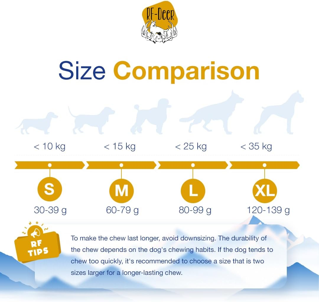 RF-DEER Chew Bone for Dogs According to the Himalayan Recipe, Premium Chew Cheese, Promotes Dental Hygiene, Dentastix for Dogs, 100% Natural, No Preservatives, Dog Chew Bones (XL-1 Piece) image number 2