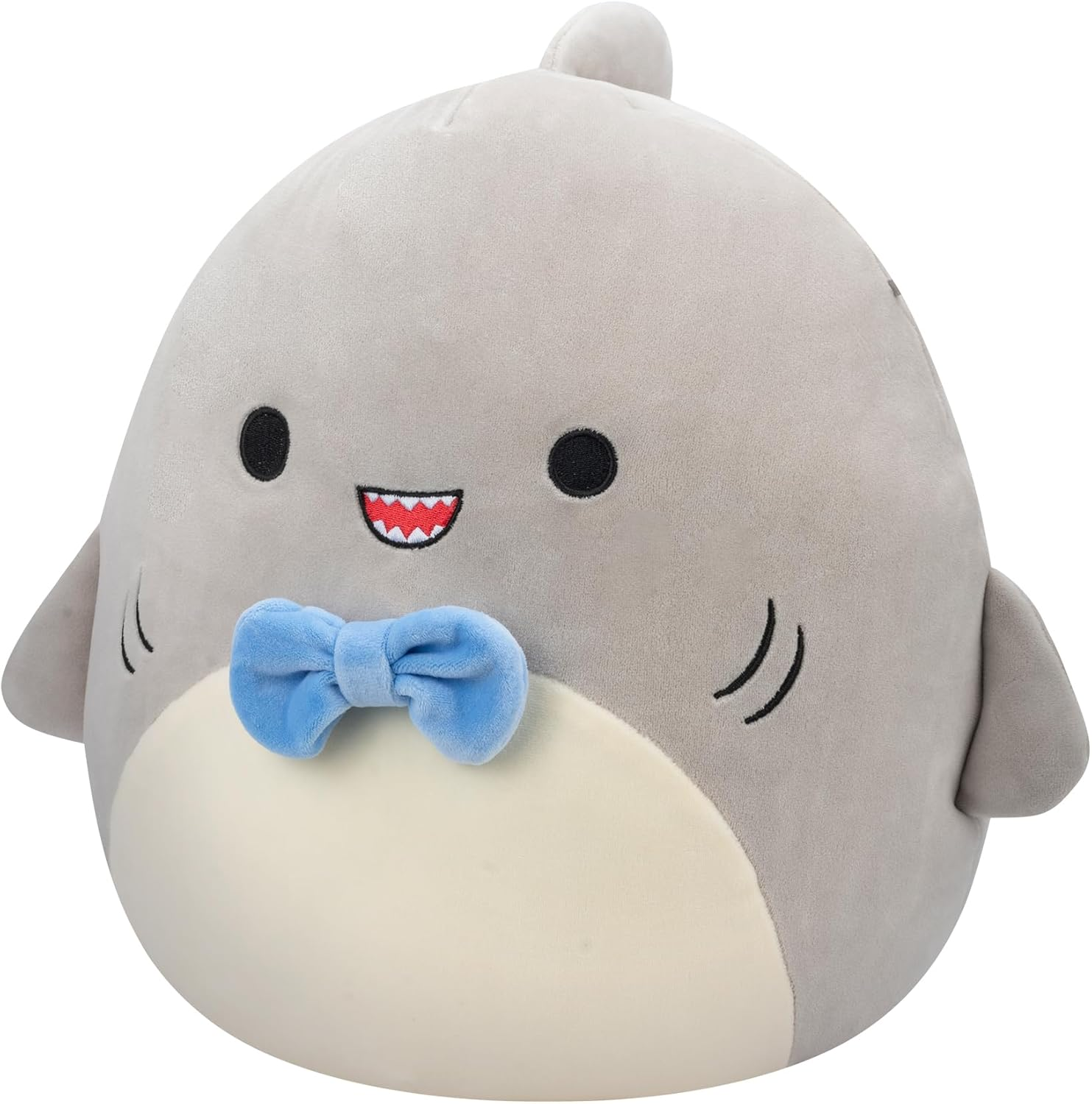Squishmallows SQCR05379 7.5-Inch-Gordon the Grey Shark with Blue Bowtie, Multicolour image number 6