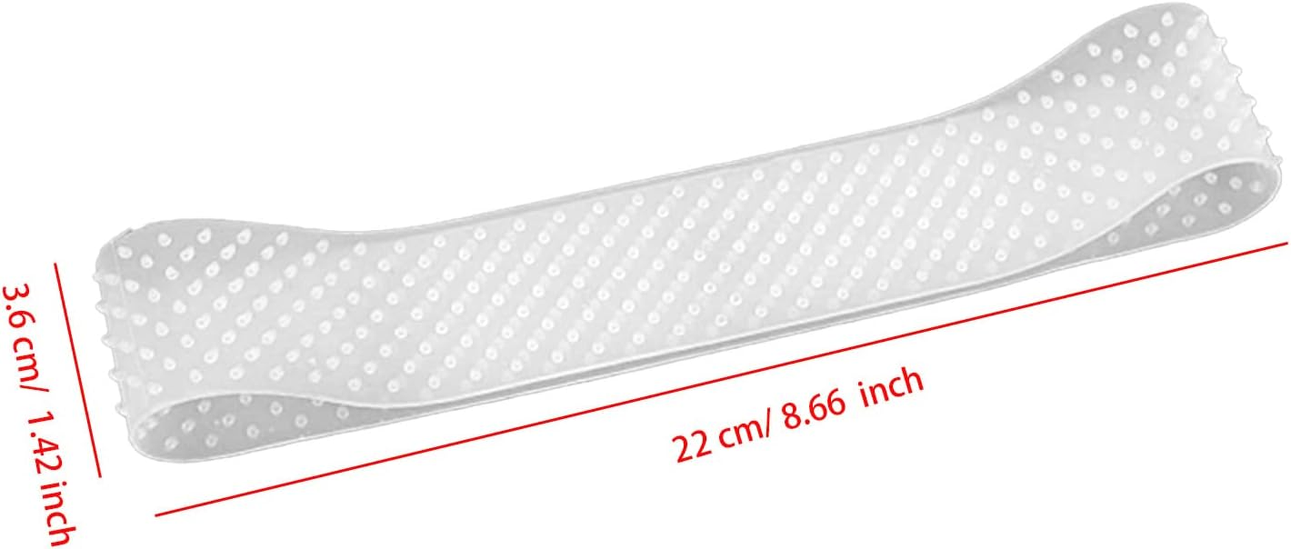 Adjustable Silicone Grip Wig Band,Silicone Wig Headband Non Slip Bands Seamless for Men Women Sports Yoga,2 PCS (White) - Black image number 5