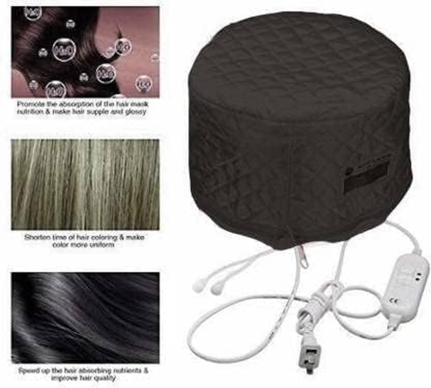 THEODORE Hair Care Thermal Head Spa Cap Treatment with Beauty Steamer Nourishing Heating Cap, Spa Cap for Hair, Spa Cap (BLACK)&hellip; image number 4