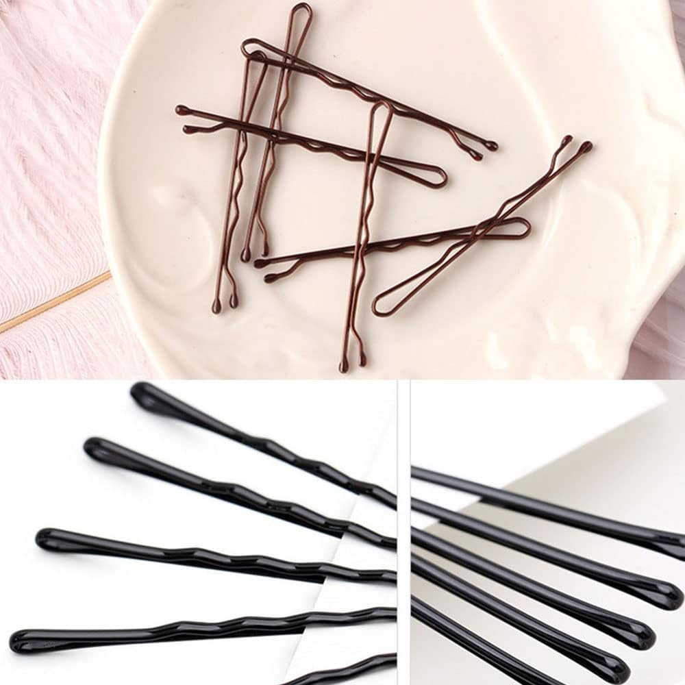 150Pcs Bobby Pins Hairpins Hair Grips Fringe Holder Salon Hairdressing Barrette Coffee image number 6