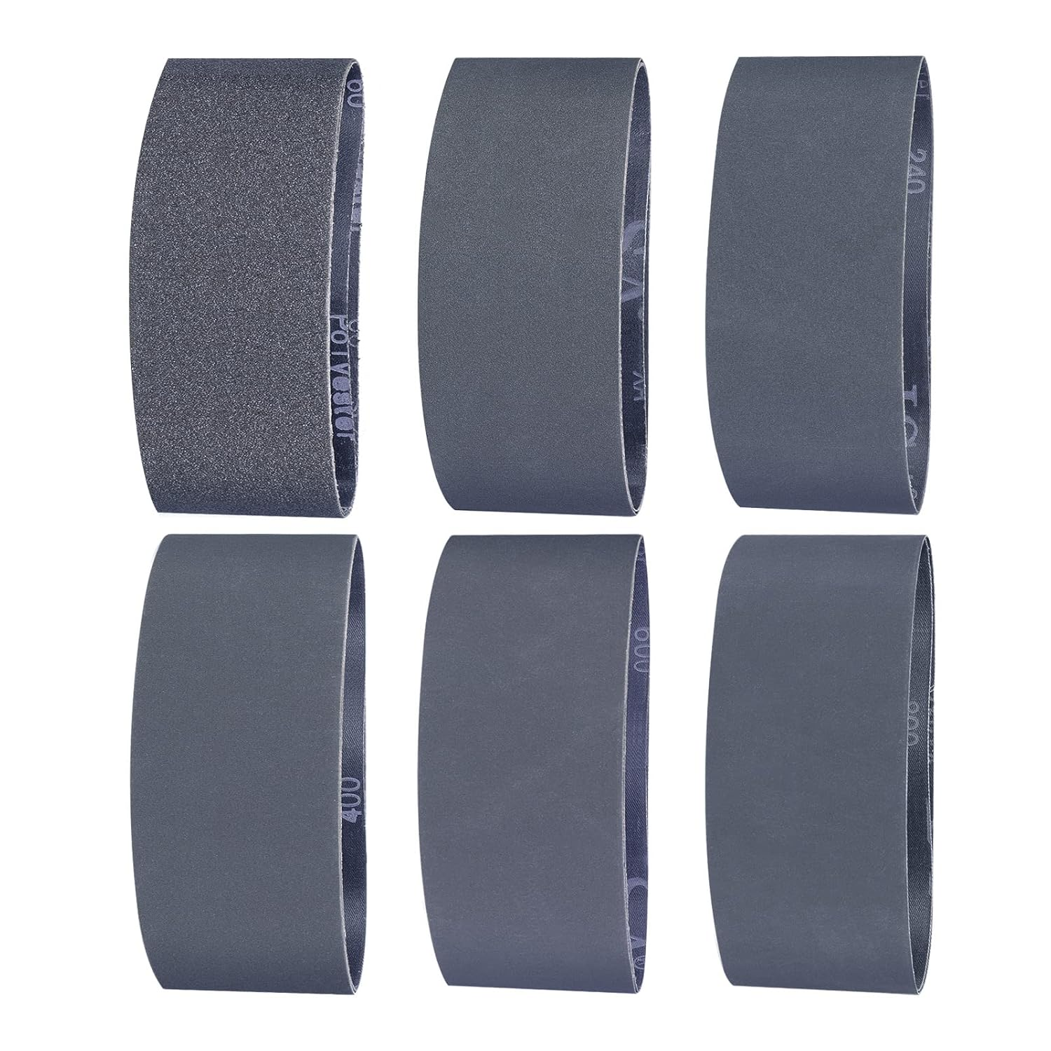 Sruhrak Sanding Belts 75 X 533 Mm Pack of 12 X 60/120/240/400/600/800 Grit Silicon Carbide Sanding Belts for Polishing and Rust Removal of Metal image number 4