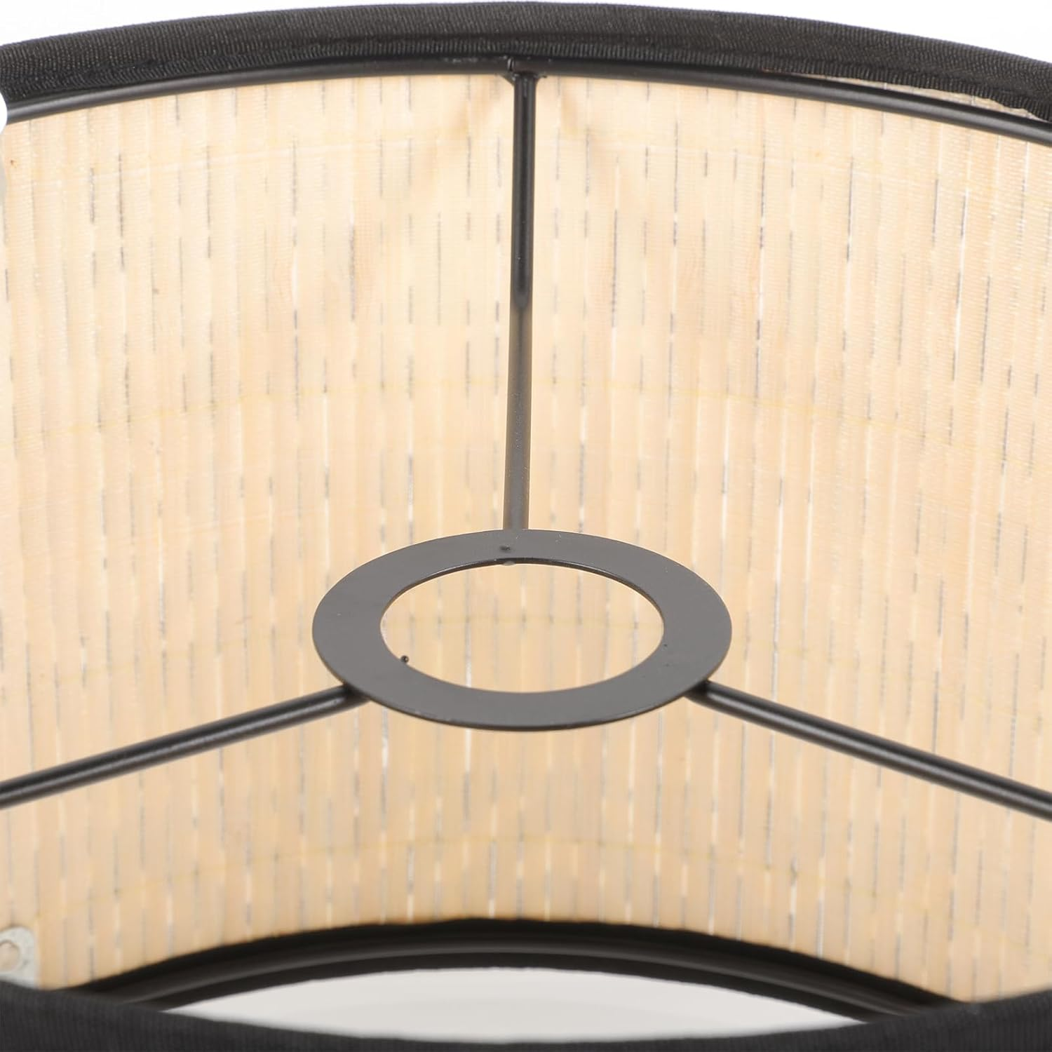 Uonlytech Bamboo Light Shade Bamboo Lamp Shade, Vintage Drum Lampshade Chandelier Lamp Cover Replacement Light Accessory for Pendant Floor Light, 30X30X30Cm Barrel Lamp Shades, 4099O161SDPMJV6