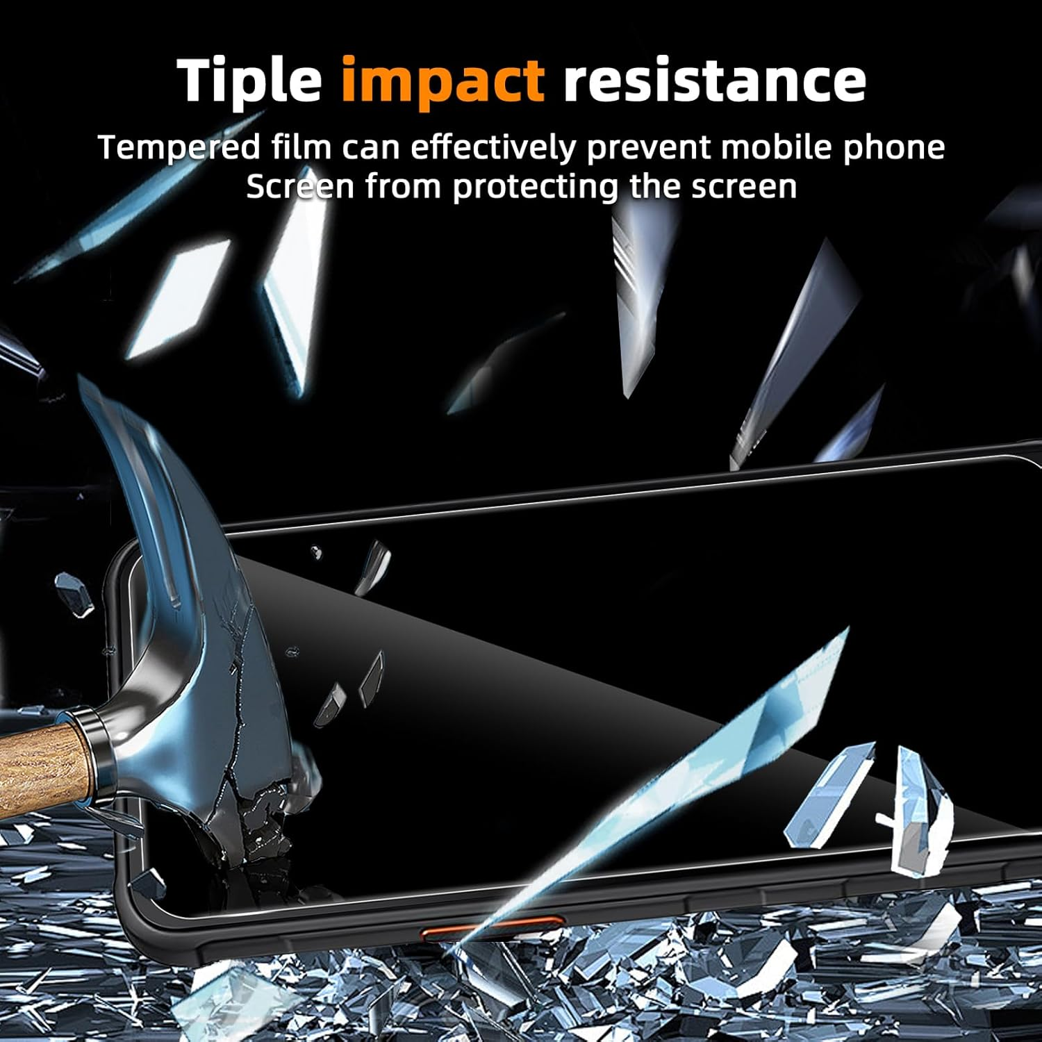 GEEMEE Privacy Screen Protector for Samsung Galaxy Xcover 7/7 Pro/Xcover7 Enterprise Edition for Tempered Glass, Pack of 2, 9H Hardness, Bubble-Free, Anti-Spy Privacy Screen Protector image number 1