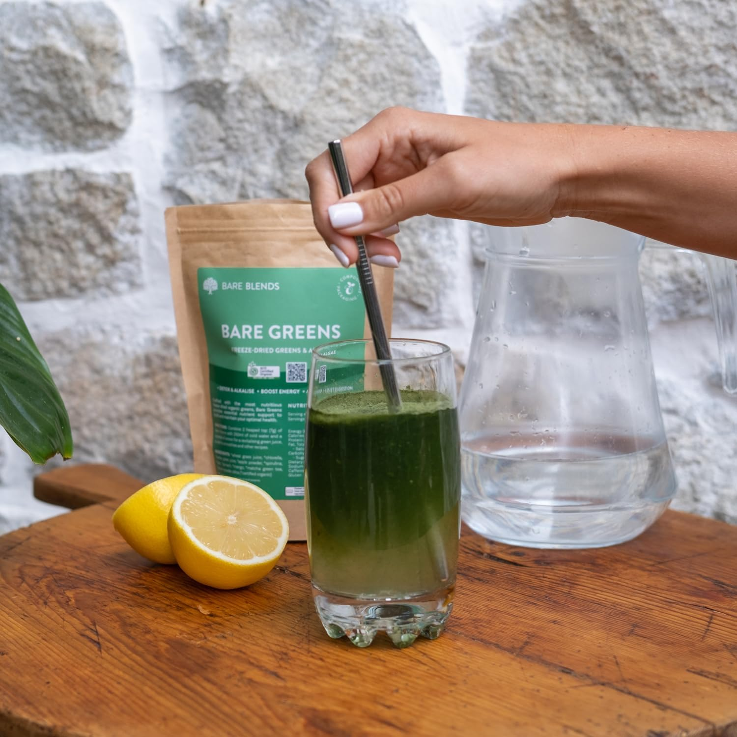 Bare Blends - Bare Greens, Organic Greens Powder | ACO Certified | Gluten Free | Non-Gmo | Sugar Free (150G) image number 6