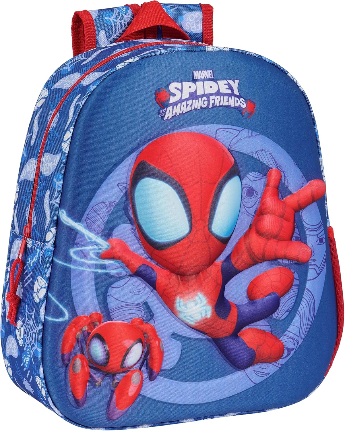 Safta M890A Batman Schulrucksack Mit 3D-Design, Anpassbar an Den Wagen, Ideal F&uuml;r Kinder Verschiedener Altersgruppen, Bequem Und Vielseitig, Qualit&auml;t Und Widerstandsf&auml;higkeit, 27 X 10 X 33 Cm,