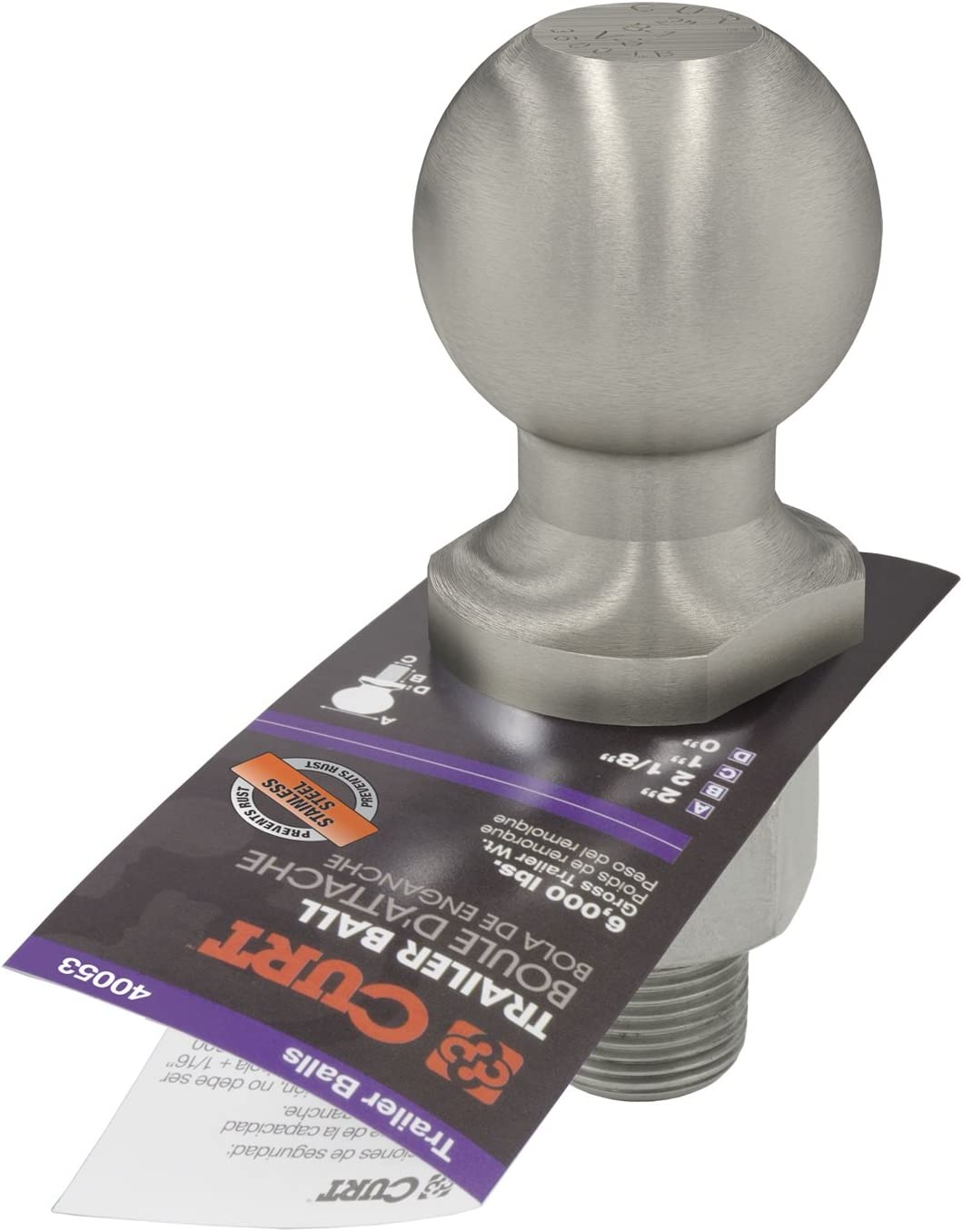 CURT 40053 Trailer Ball image number 4