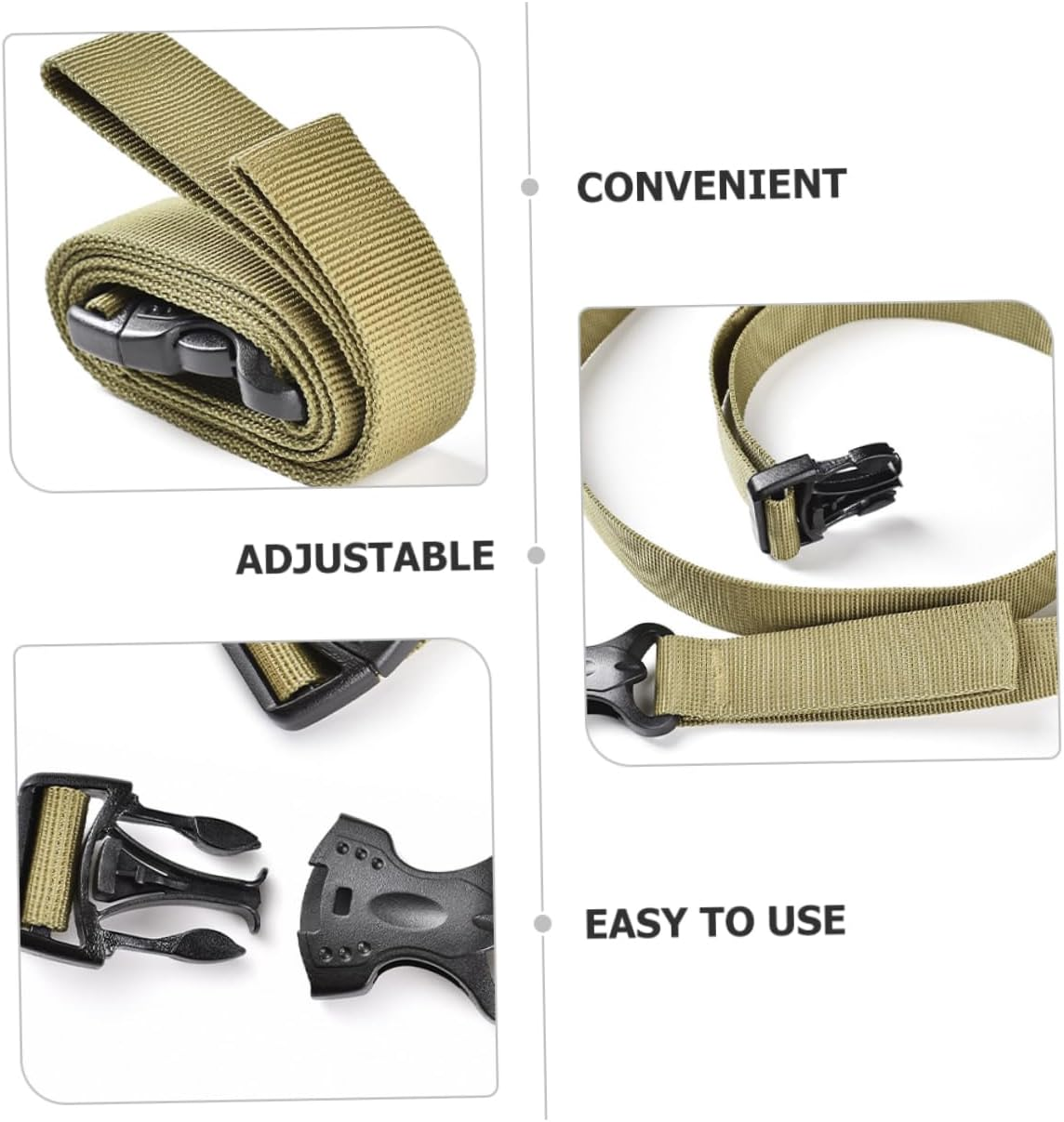 LIFKOME Adjustable Luggage Strap Buckle for Camping Luggage Straps Picnic Blanket
