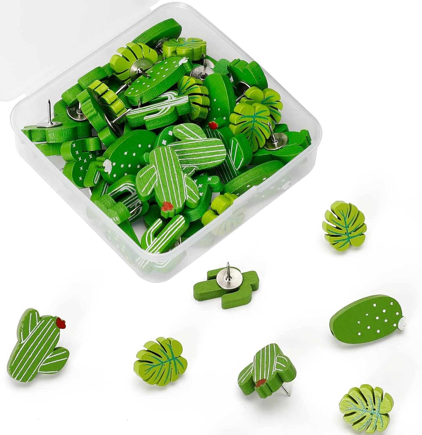 40Pcs Rose Theme Push Pins Rose Thumb Tacks Decorative Flower Cork Board Tacks for Bulletin Board, Photos Wall Maps and Other Offices Schools Supplies and Accessories, Resin&hellip;