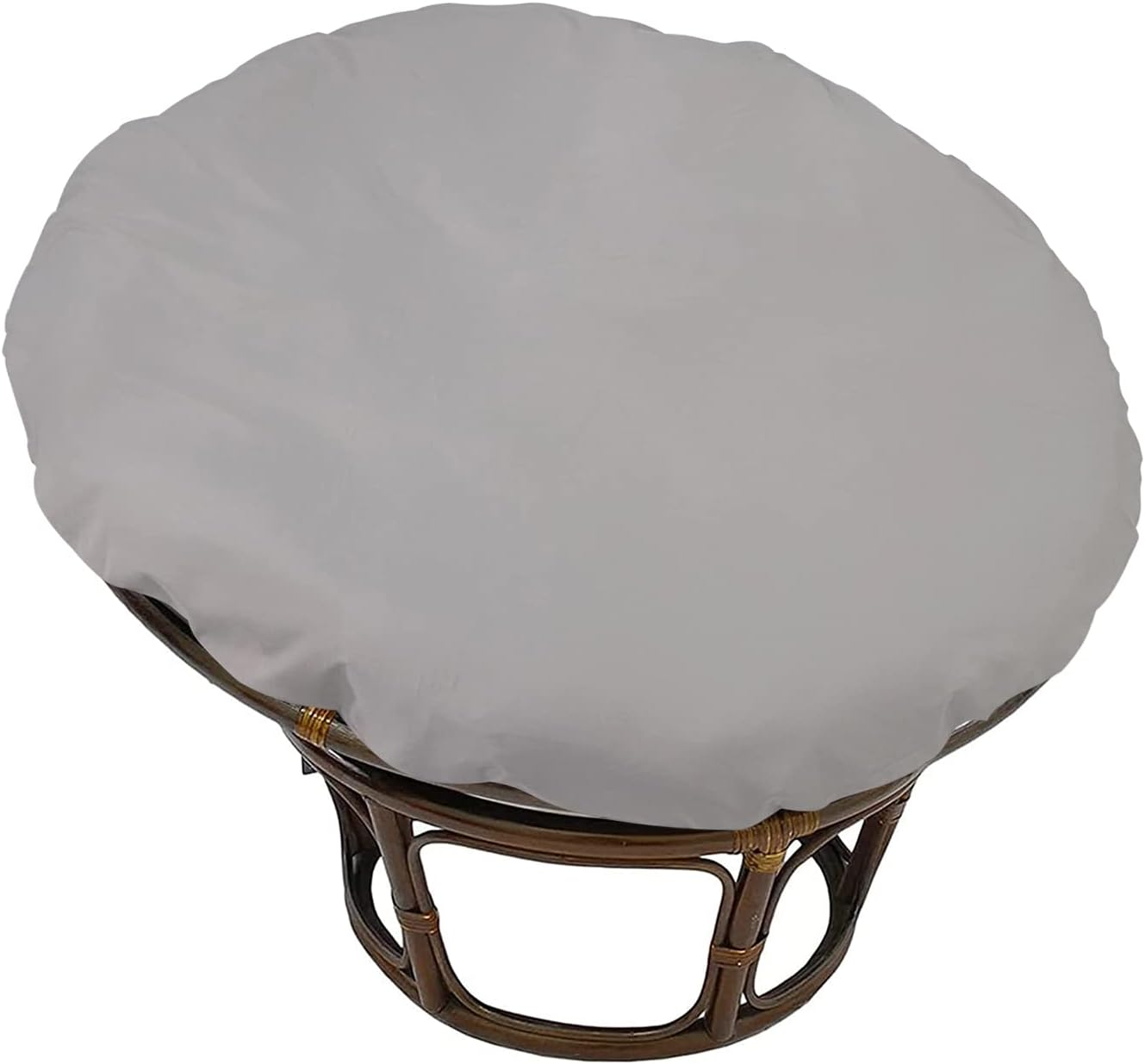 TDHLW Papasan Chair Cushion Covers Only, Outdoor Indoor Cushion Waterproof Slipcover for Papasan Chair Cushion, Removable Zippered Papasan Cushion Cover,Waterproof Dark Gray, Fits a 47-51 Inch
