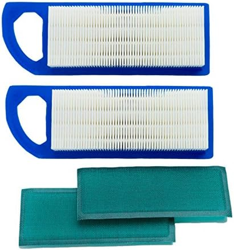 2 Pack 697153 Air Filter, Compatible for Briggs and Stratton 698083 795115, John Deere Gy20573, Premium Lawn Mower Air Cleaner image number 5