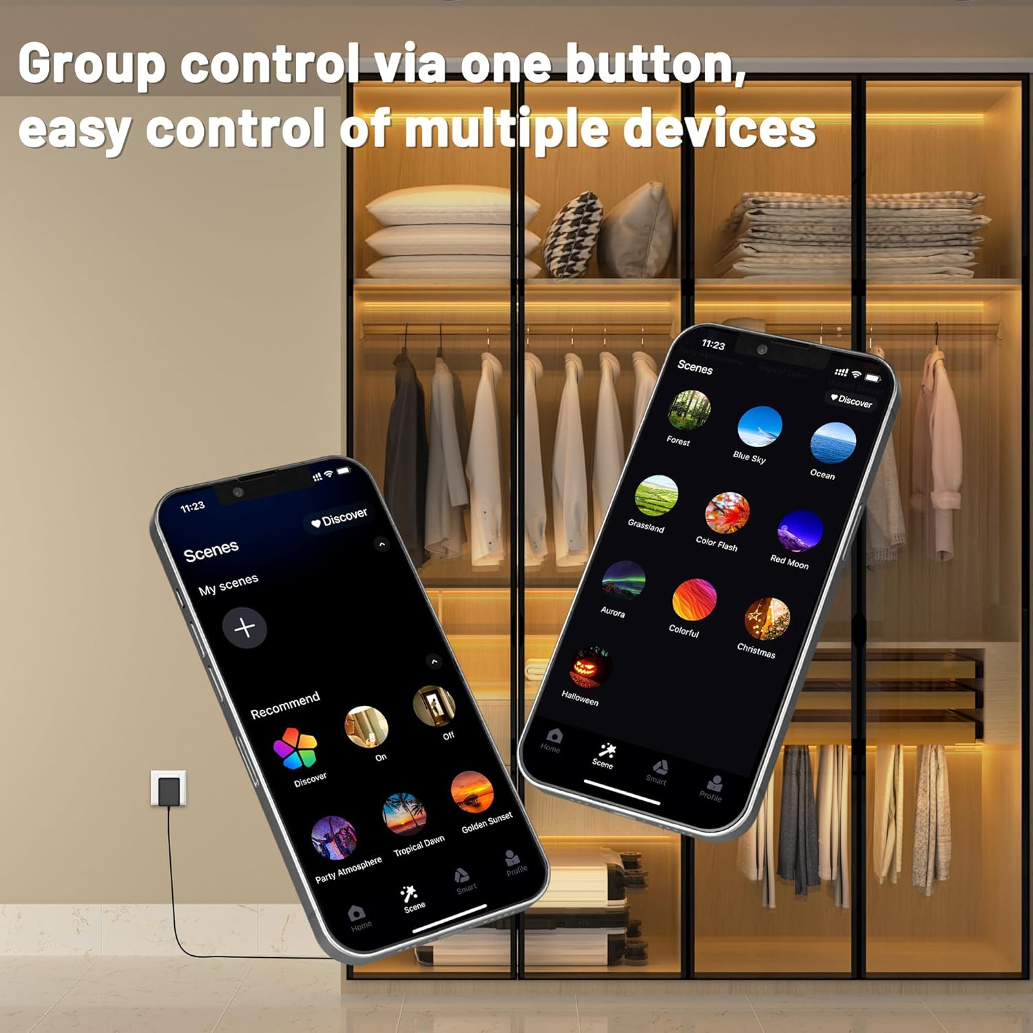 LICHASER 6 Rolls 3M Wifi Flexible COB LED Lights for Wood Slat Wall Panels, Acoustic Panel LED Strip Compatible with Alexa, 12V 3000K Dimmable Strip for Acoustic Panels, Shelves Lighting image number 2