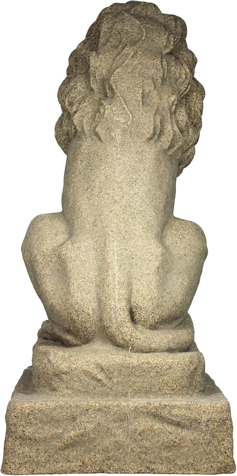 EMSCO Group Guardian Lion Statue &ndash; Natural Sandstone Appearance &ndash; Made of Resin &ndash; Lightweight &ndash; 28&rdquo; Height image number 2