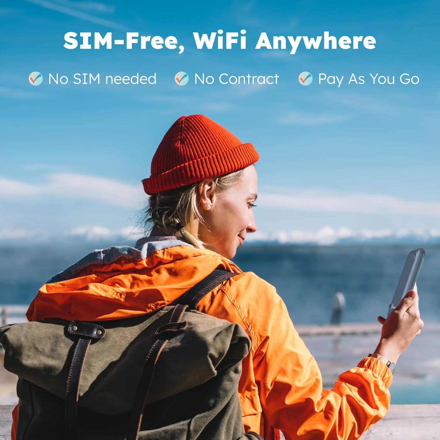 Glocalme UPP 4G Mobile Wifi Router, Available in over 140 Countries, No SIM Card Required, No Roaming Fees, MIFI with 1GB Global and 8GB EU Data, International Hotspot (White) image number 4