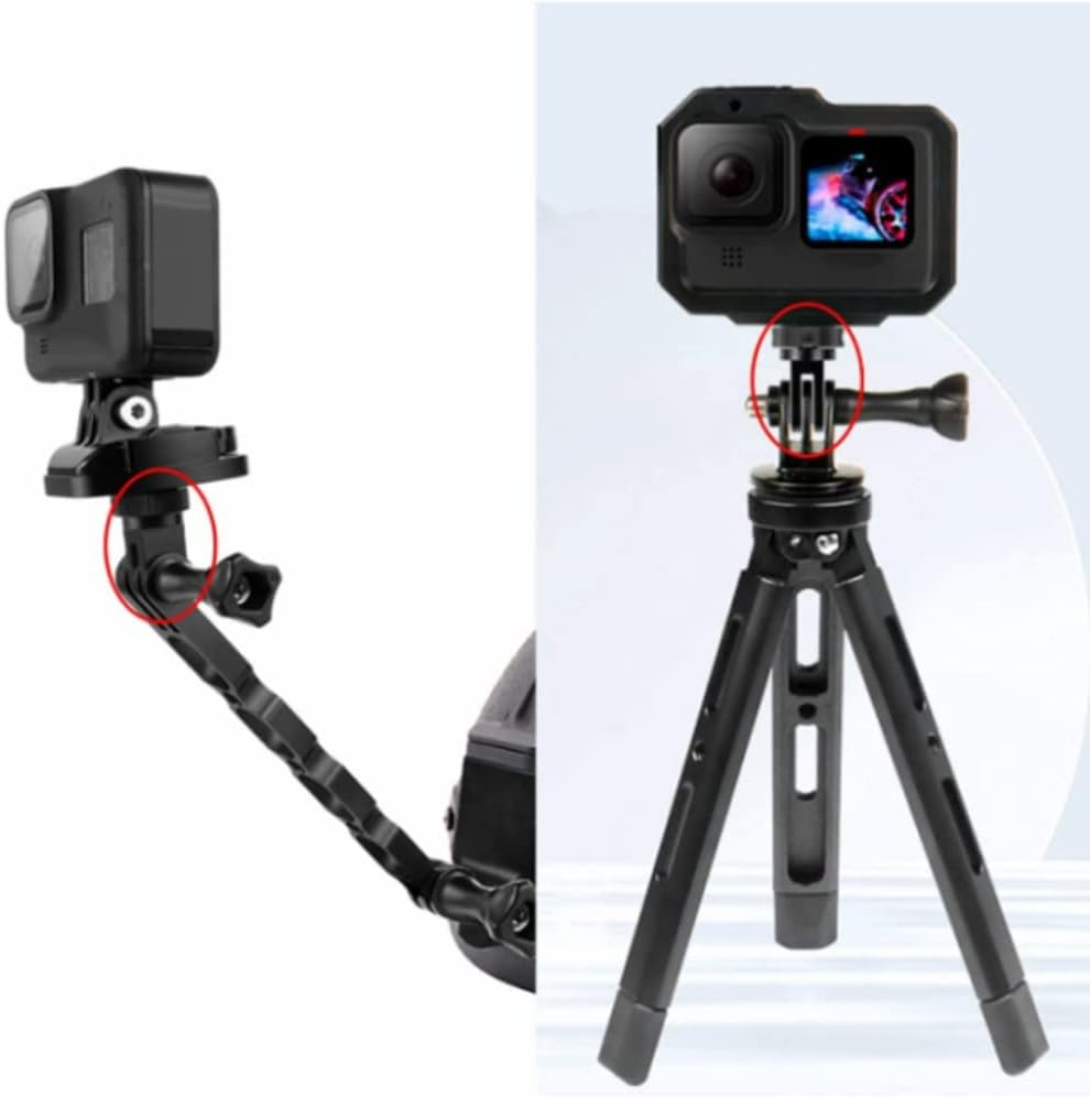 DACUAN Aluminum Metal Camera Mount Adapter, 2-Pack Compatible with Gopro, Sony, Insta360 & Other Standard 1/4-Inch 20 Thread Cameras