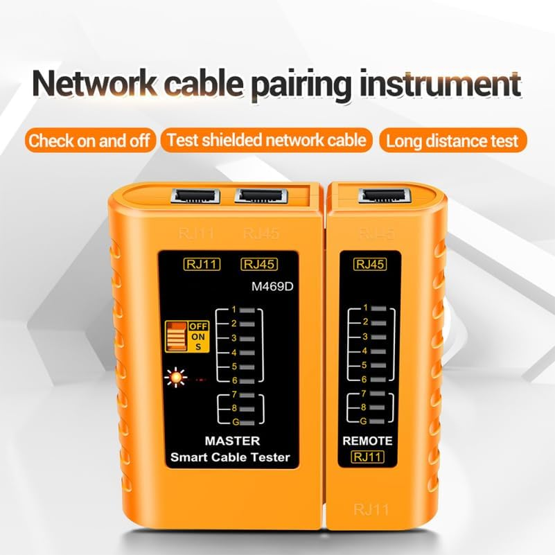 Zerodeko Network Cable Tester &ndash; Portable Ethernet LAN RJ45 Cable Tester Tool for Cat5 Cat6 Internet Wire Testing image number 5