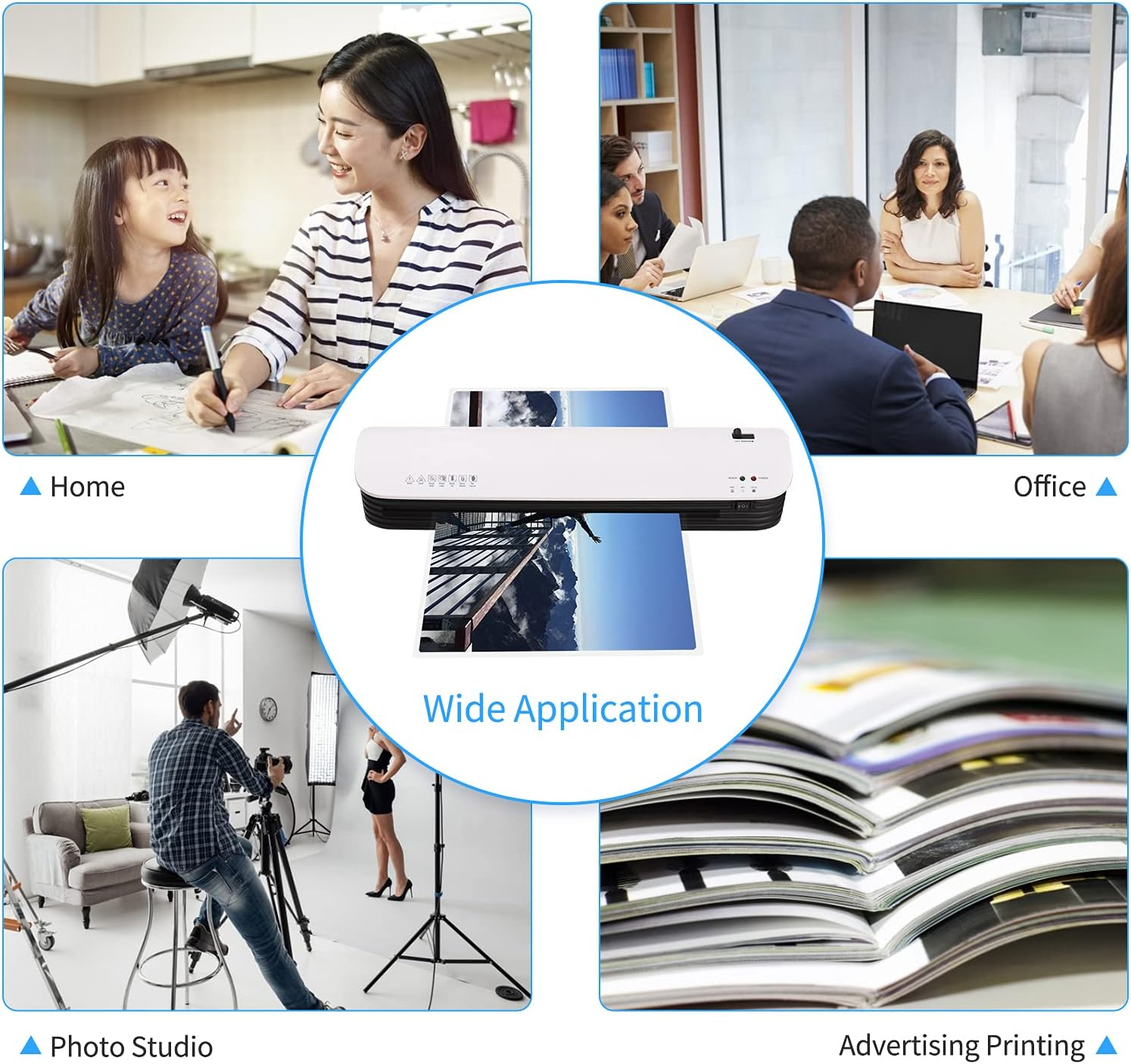 VYNTEL Intelligent Laminator Kit, A3 Hot and Cold Dual-Mode Temperature-Controlled Laminating System with A4/A5/A6 Laminating Pouches Corner Rounder,Home Office School, AU Plug image number 2