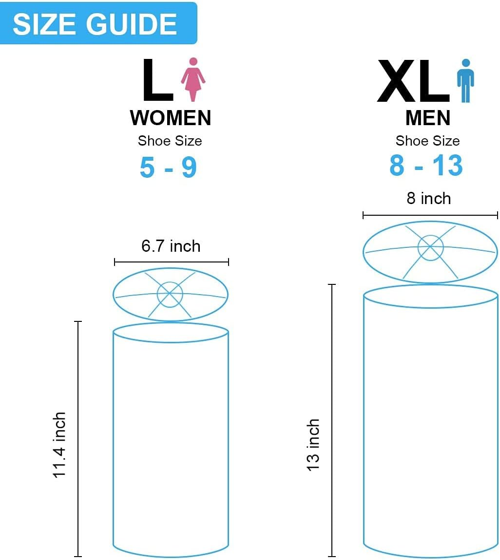 Laundry Bag for Shoes, Polyester Zippered Mesh Shoes Wash Bags, Reusable Shoe Wash Bag for Washing Machine for Sneaker, Socks, Bras, Set of 2(XL+L) image number 5