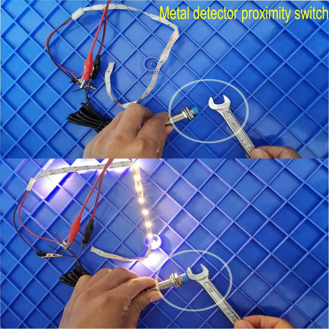 Gebildet 2Pcs Metal Inductive Proximity Sensor Detection Switch, LJ12A3-4-Z/BX Detector 4Mm 6-36 VDC 300 Ma NPN Normally Open (NO) 3-Wire image number 5